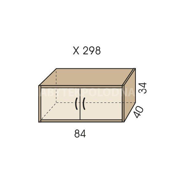 Nástavec na skříň JIM 5 X 298
