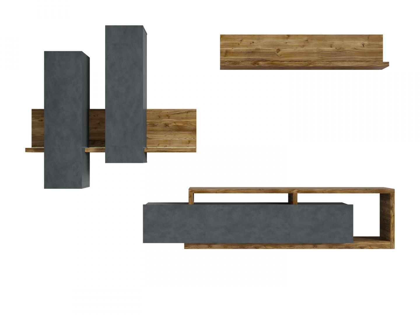 Obývací sestava BOTA Appenzellský smrk - šedá Matera