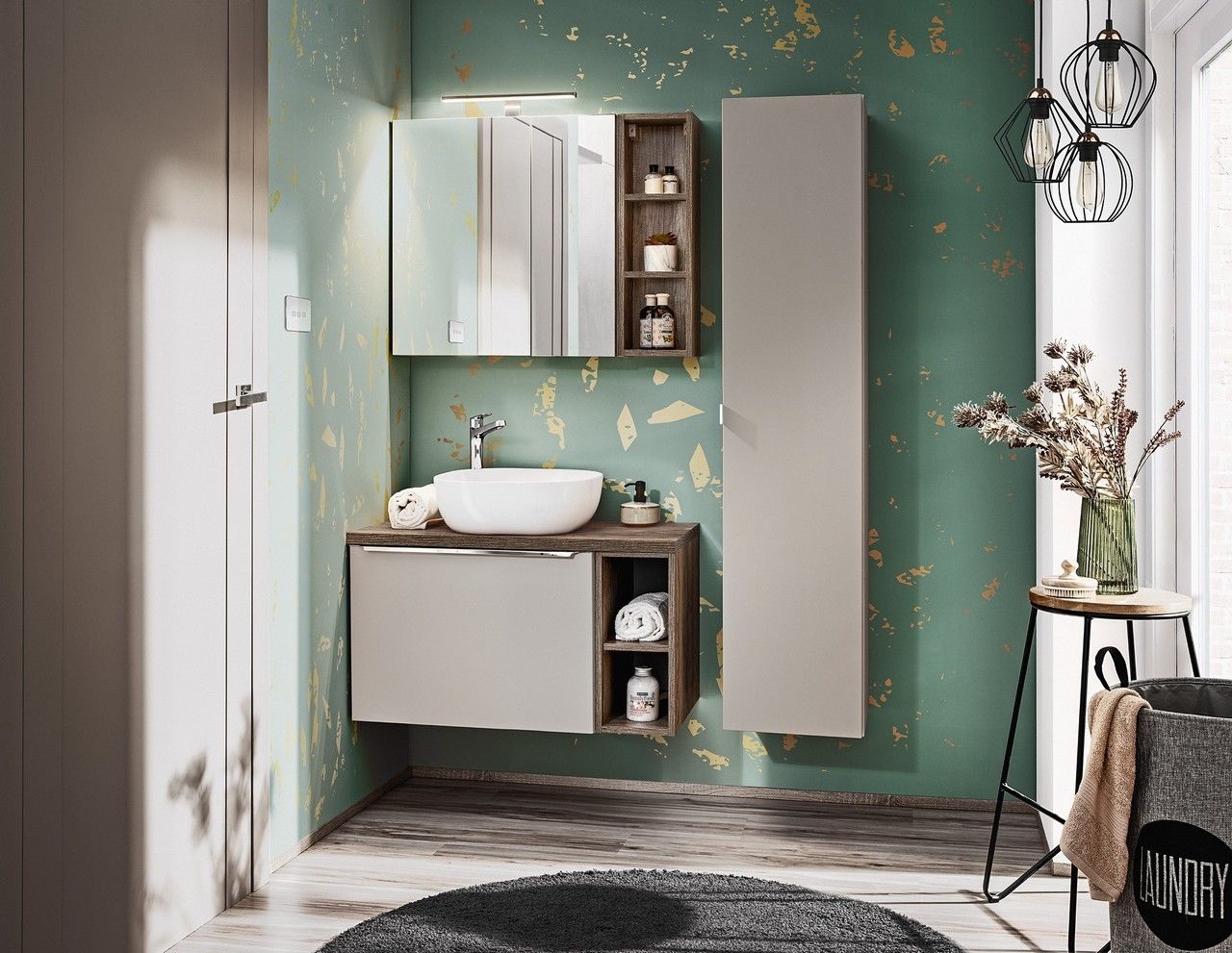 Koupelnová skříňka SANTA FEE ŠEDÁ 82-60 - pod umyvadlo 60