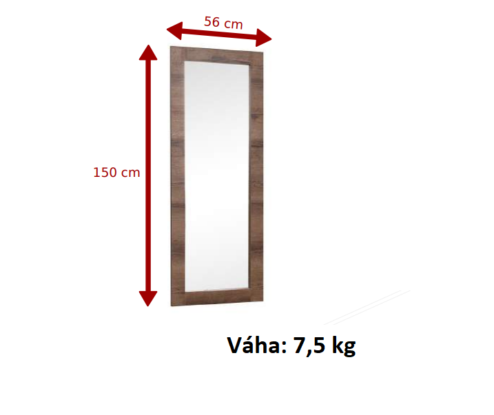 Závěsné zrcadlo DANVER D-04