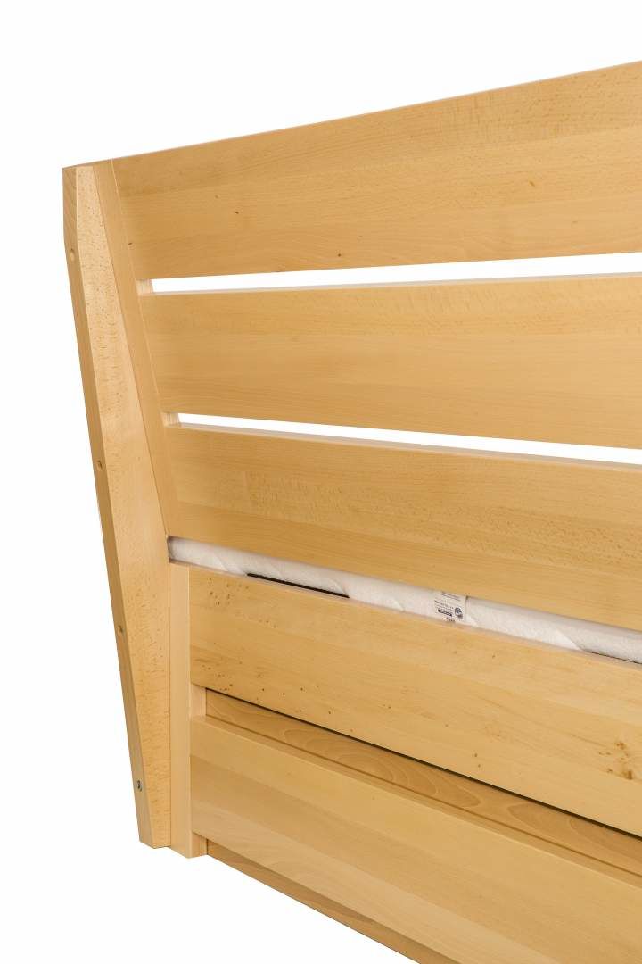 Manželská postel z masivu LK192 BOX buk