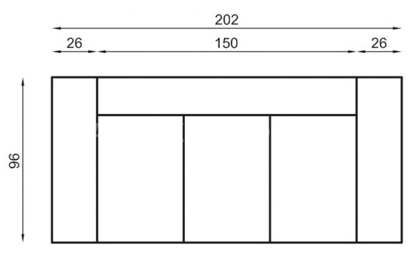 Kožená sedací souprava OSCAR 3+2