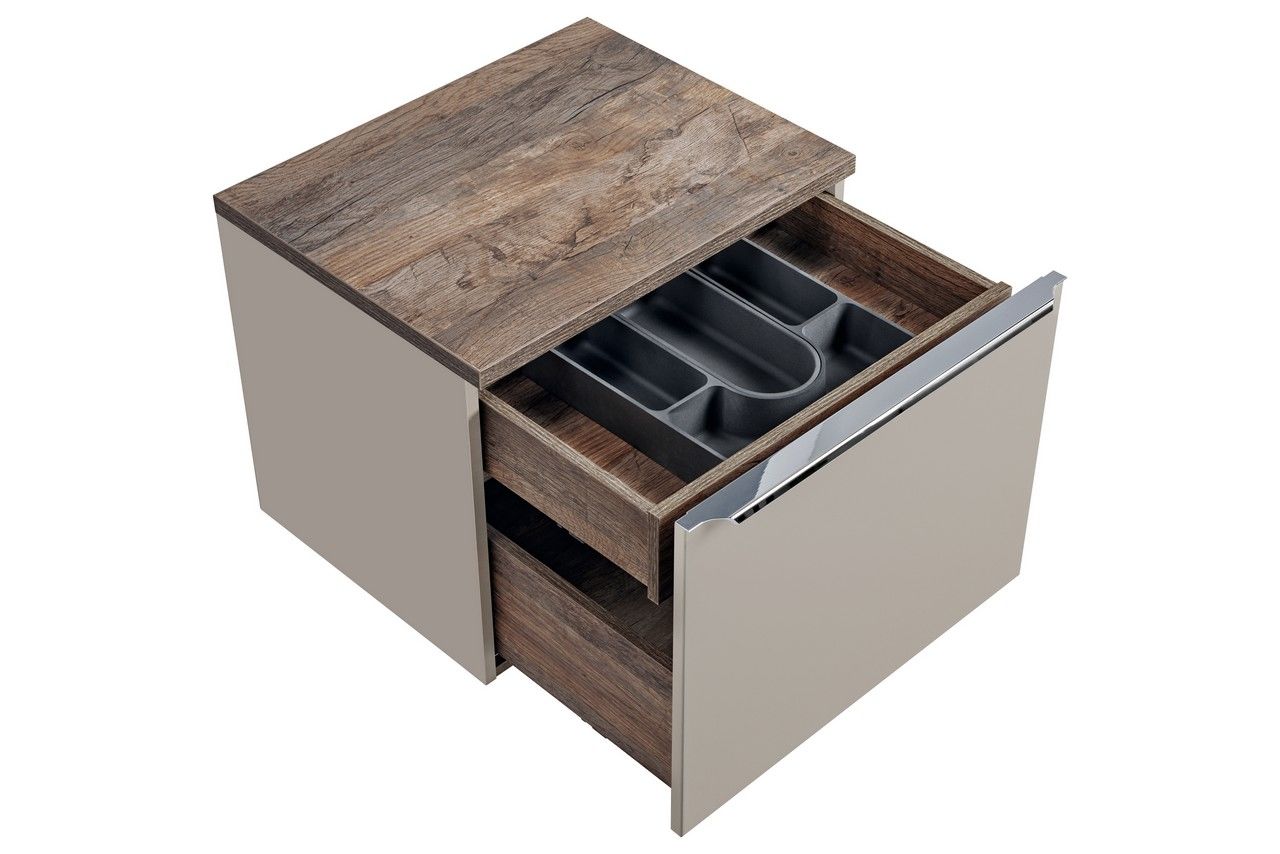 Koupelnová skříňka SANTA FEE ŠEDÁ 82-60 - pod umyvadlo 60