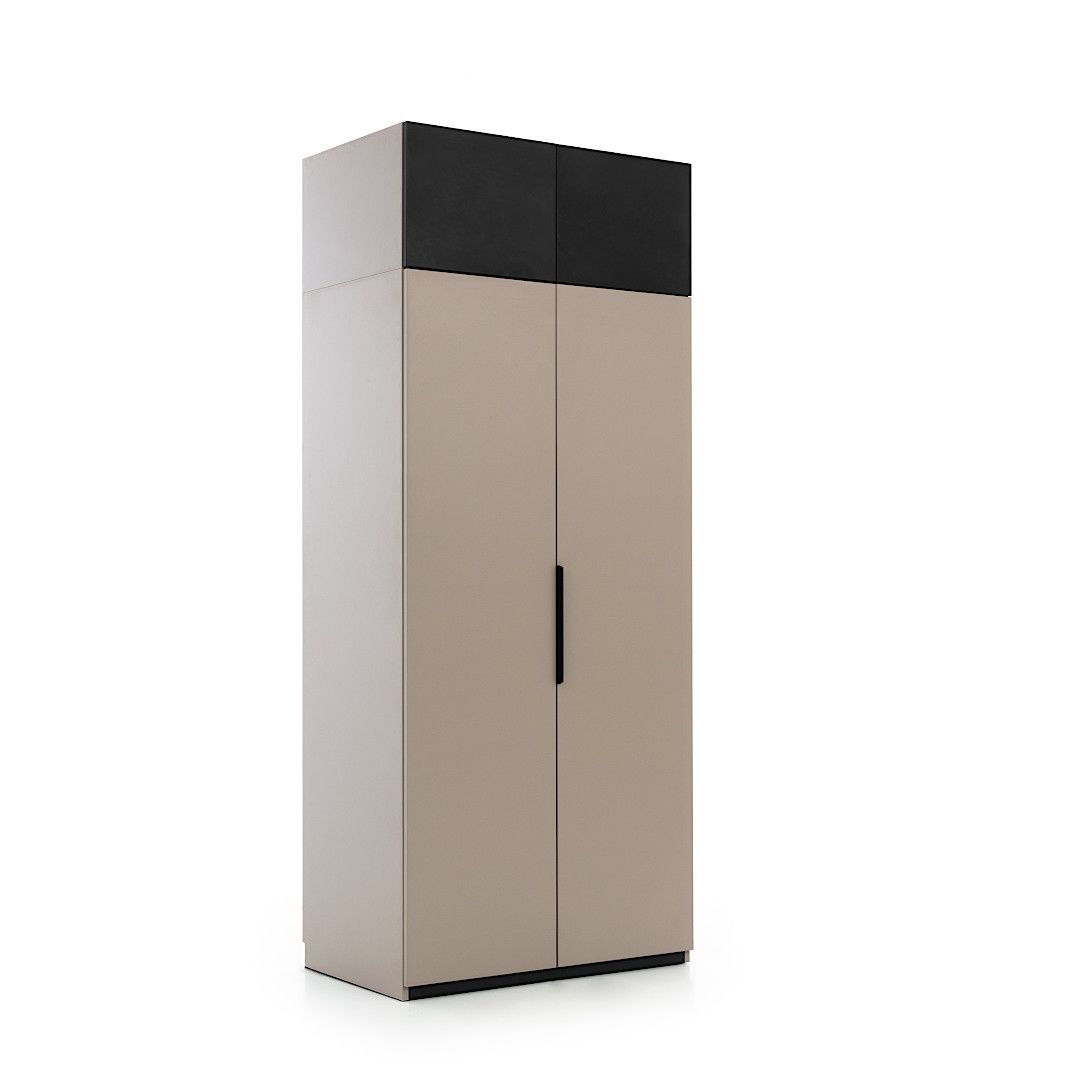 Šatní skříň s šuplíky a šatní tyčí Uficio 2D