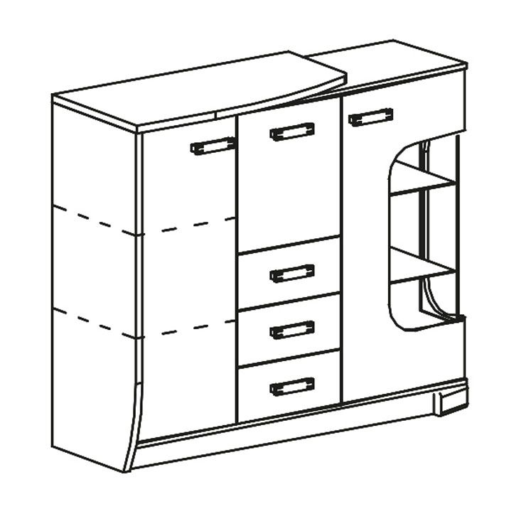 Kombinovaná komoda ROMERO 7