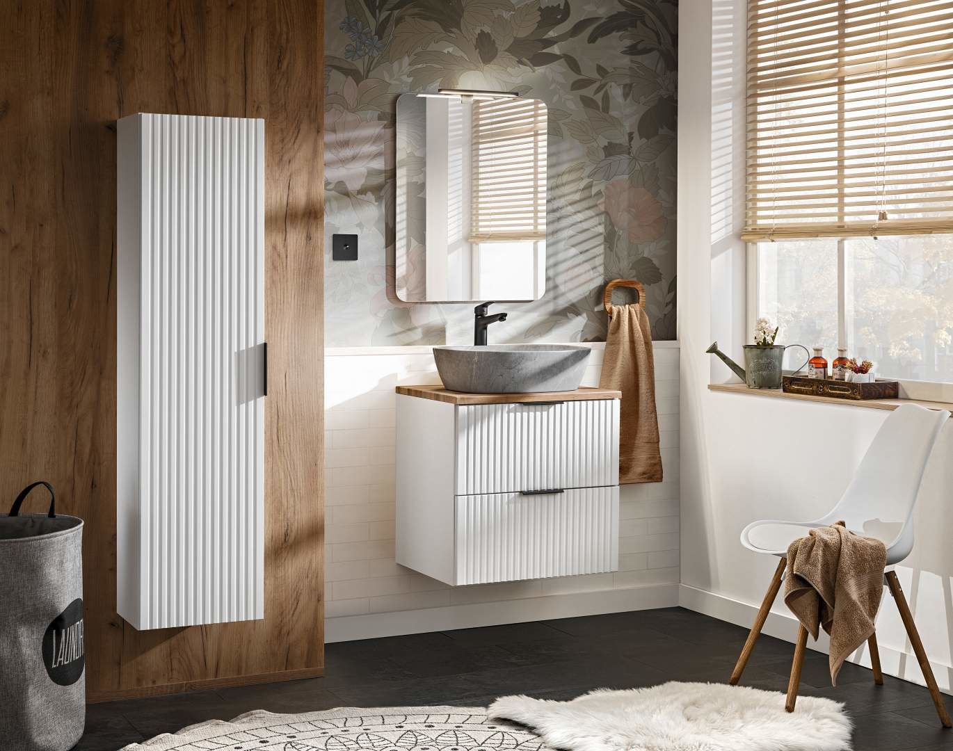 Koupelnová skříňka ADELLE BÍLÁ 82-60 - pod umyvadlo 60