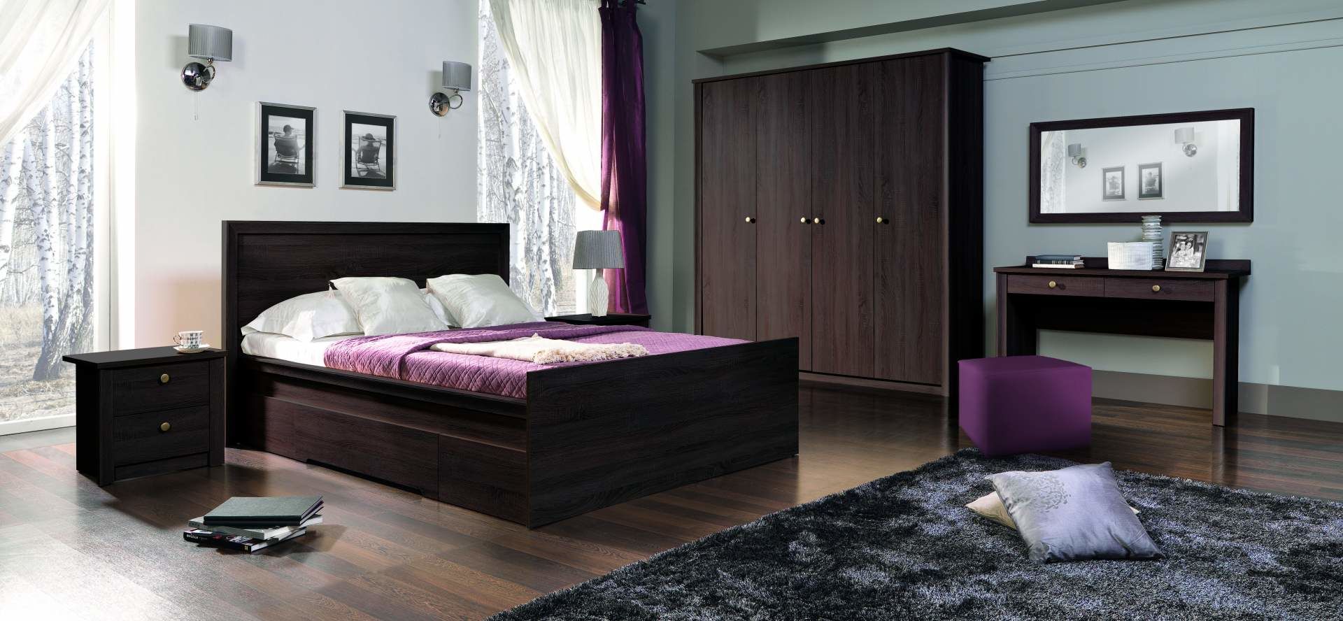 Zrcadlo Finezia F14 Dub Sonoma čokoláda