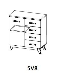 Kombinovaná komoda  SVEN 8