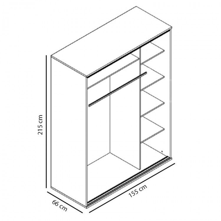 Šatní skříň PENELOPE 155