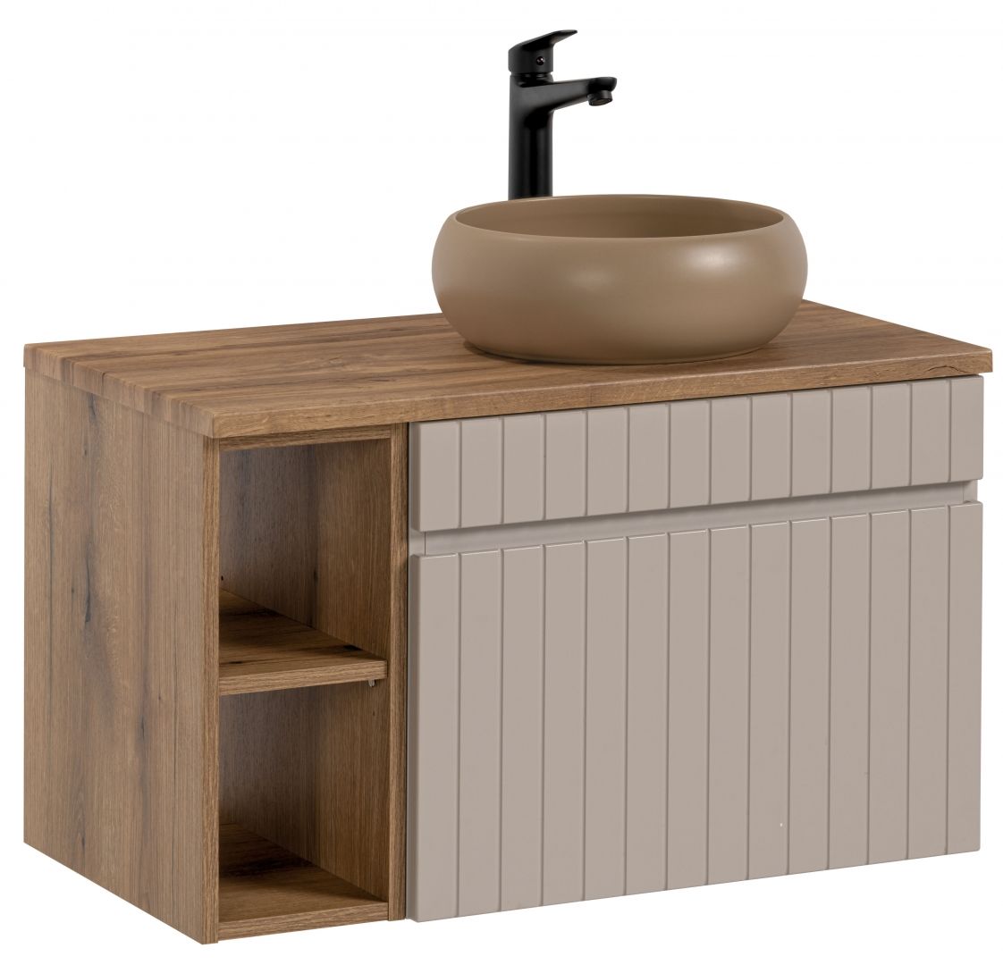 Koupelnová skříňka IKONIC KAŠMÍR 82-80 - pod umyvadlo 80 + Poličky 81-01