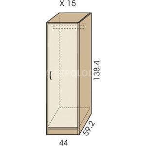Šatní skříň JIM 5 X 15