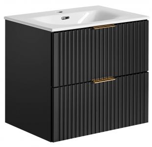 Koupelnová skříňka ADELLE ČERNÁ 82-60 - pod umyvadlo 60
